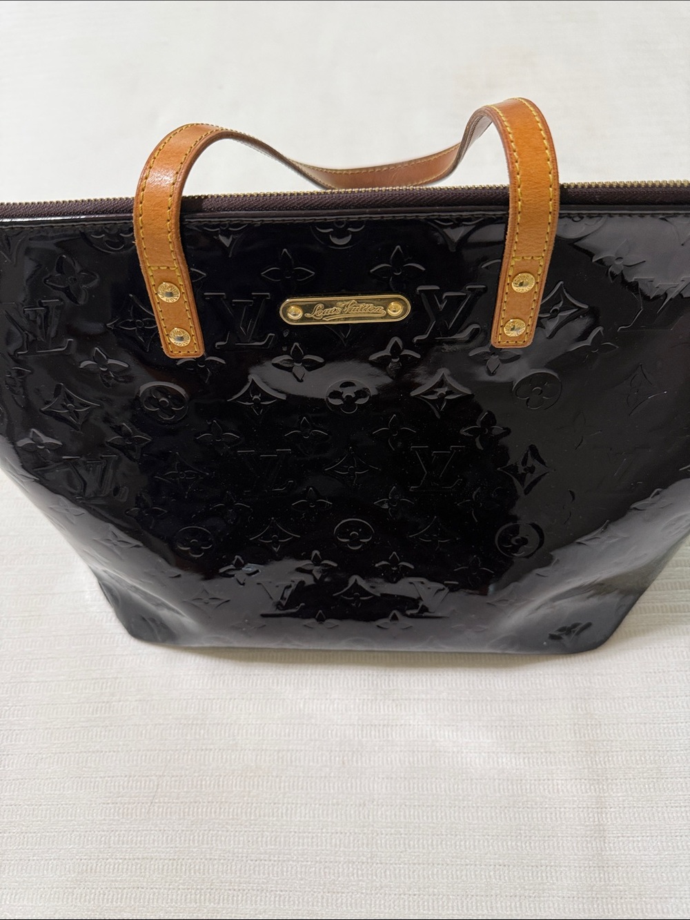 Louis Vuitton Bellevue GM Amarante Monogram Vernis Tote